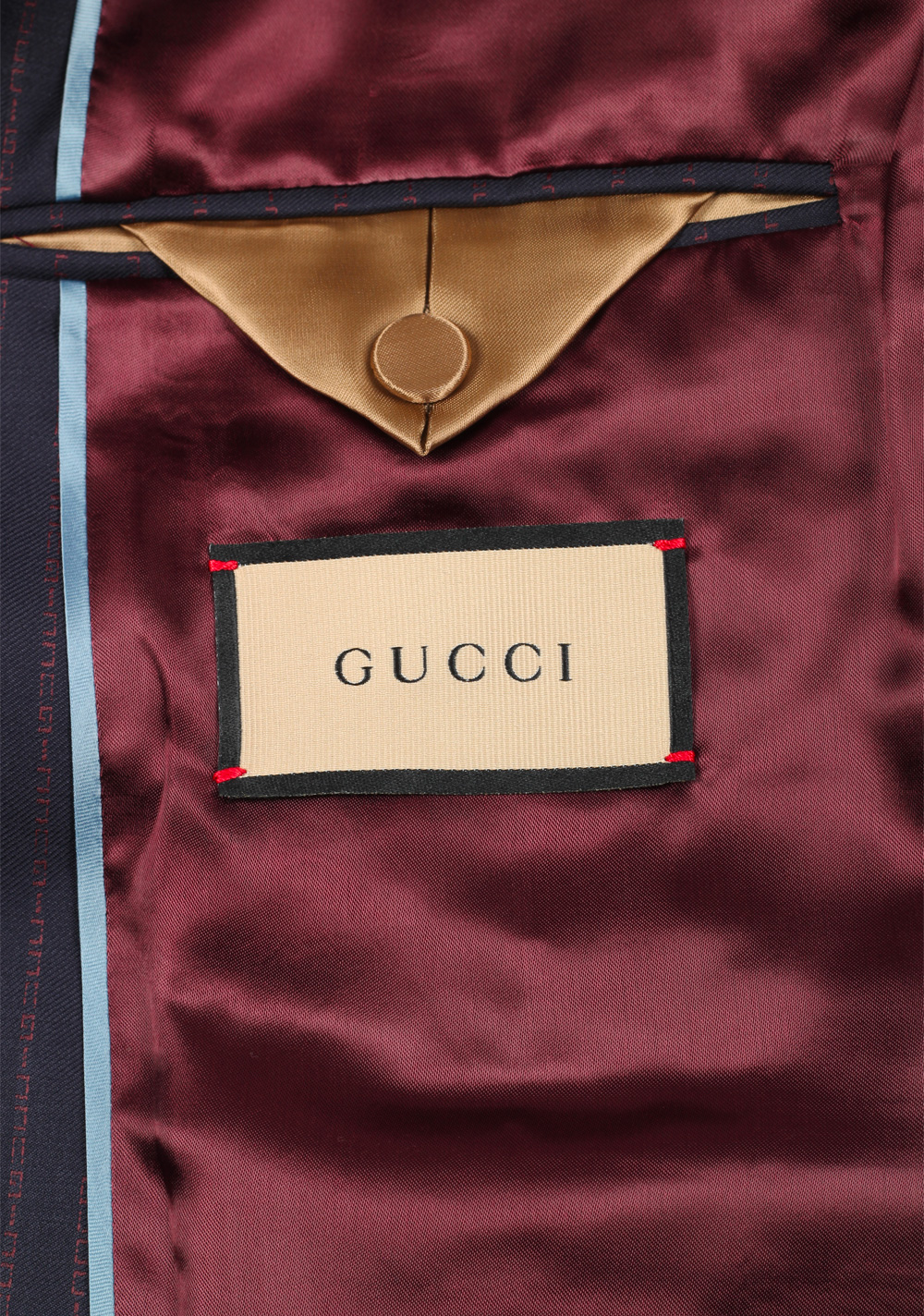 Gucci Blue Red Striped Signature Suit | Costume Limité