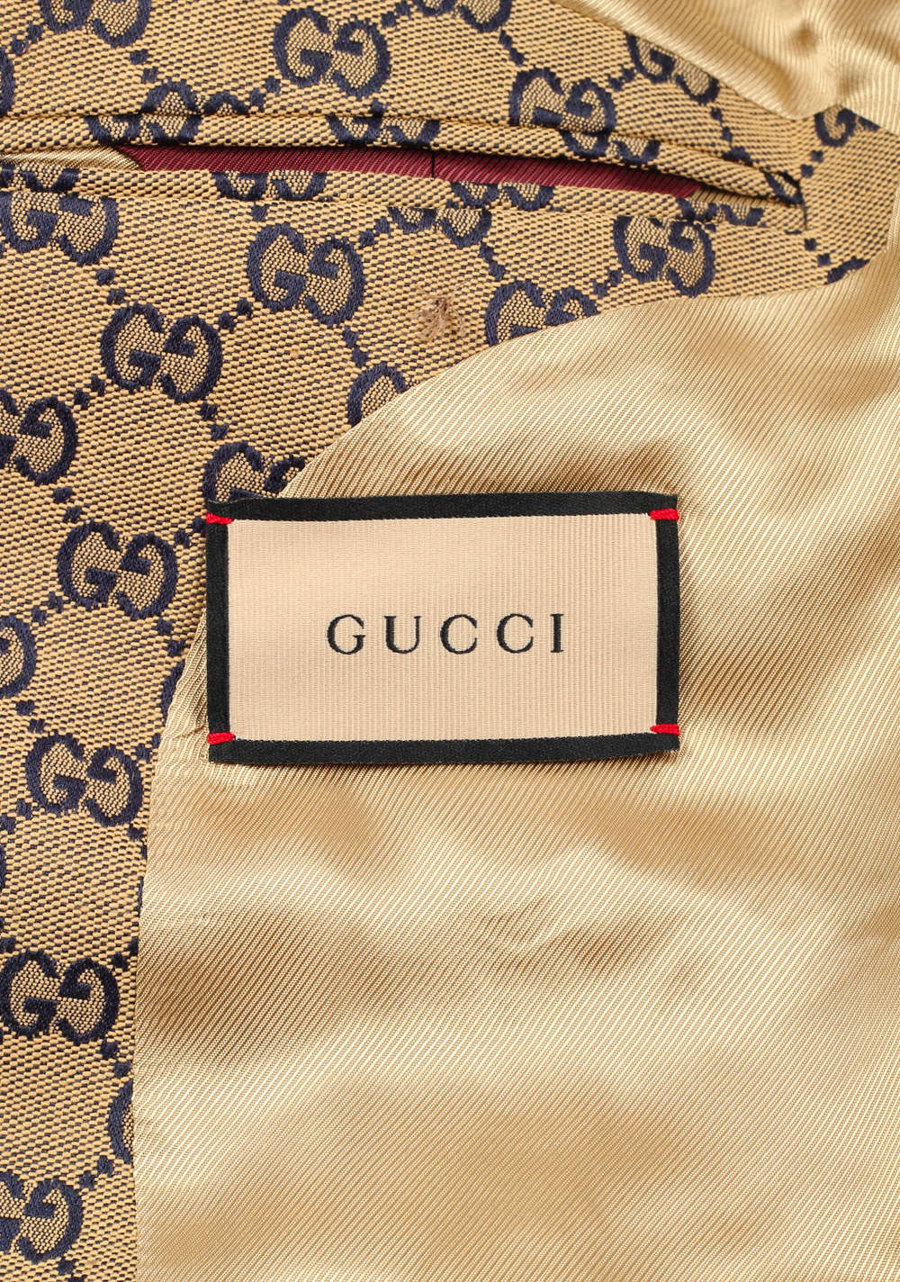 Gucci Beige GG Canvas Jacket Sport Coat | Costume Limité