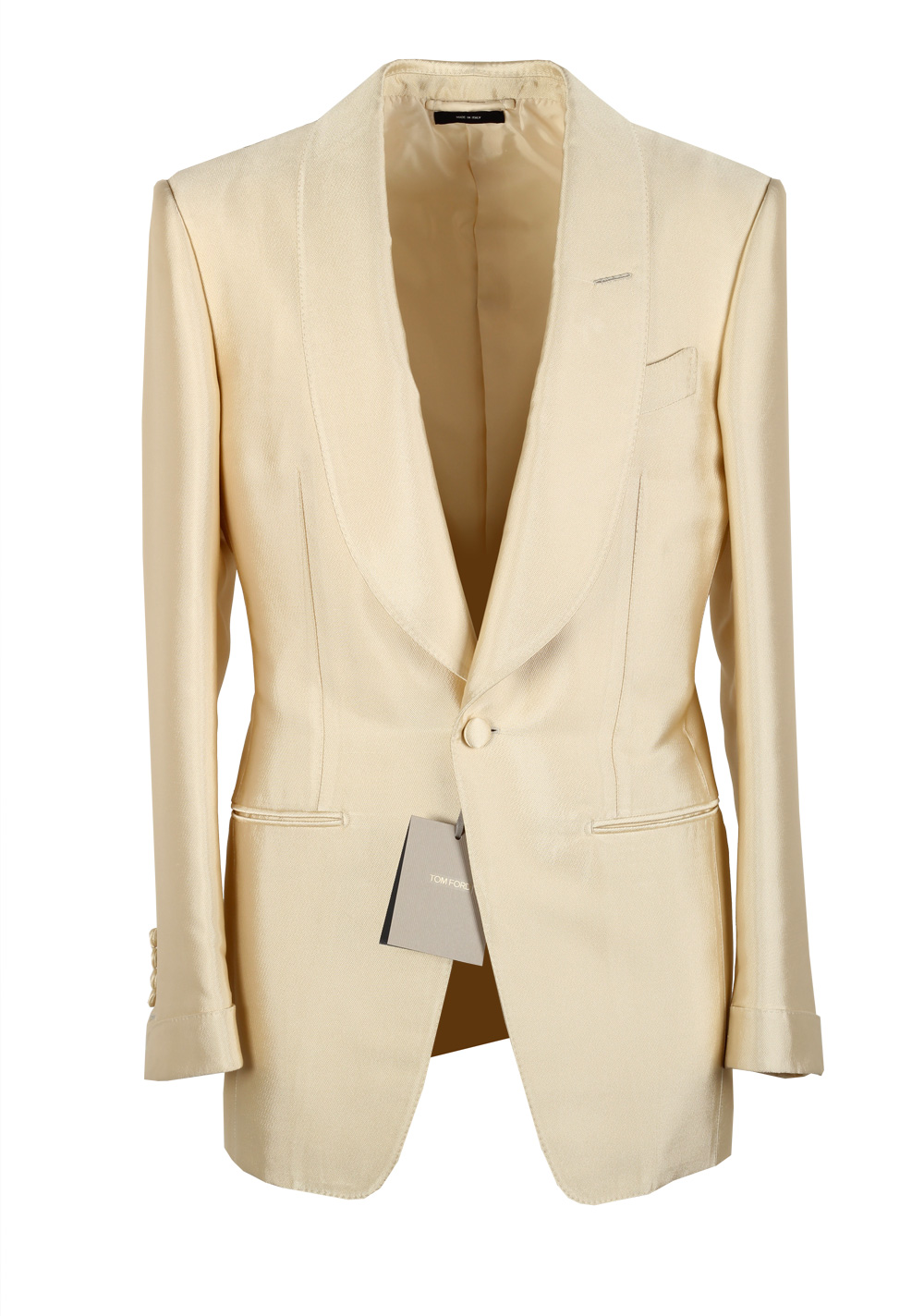 TOM FORD Off White Tuxedo Dinner Jacket Size 46 / 36R U.S. | Costume Limité