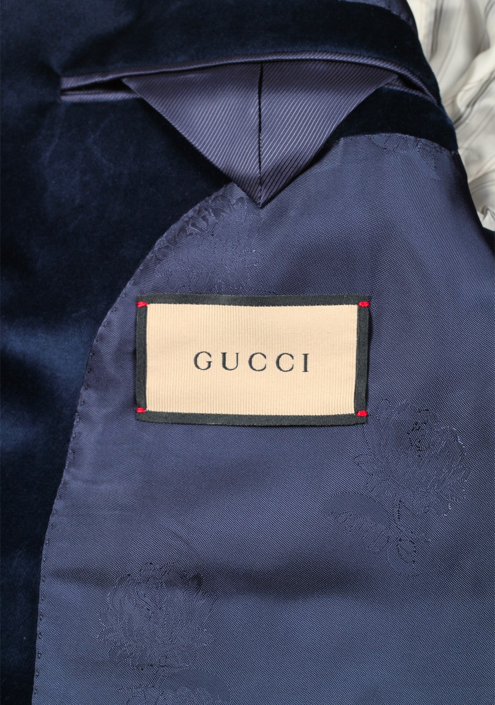 Gucci Blue Signature Cocktail Dinner Jacket Size 52 / 42R U.S. | Costume Limité