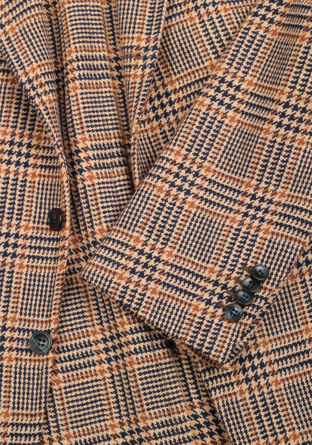 Sartorio By Kiton Brown Checked Sport Coat Size 56 / 46R U.S. In Wool | Costume Limité