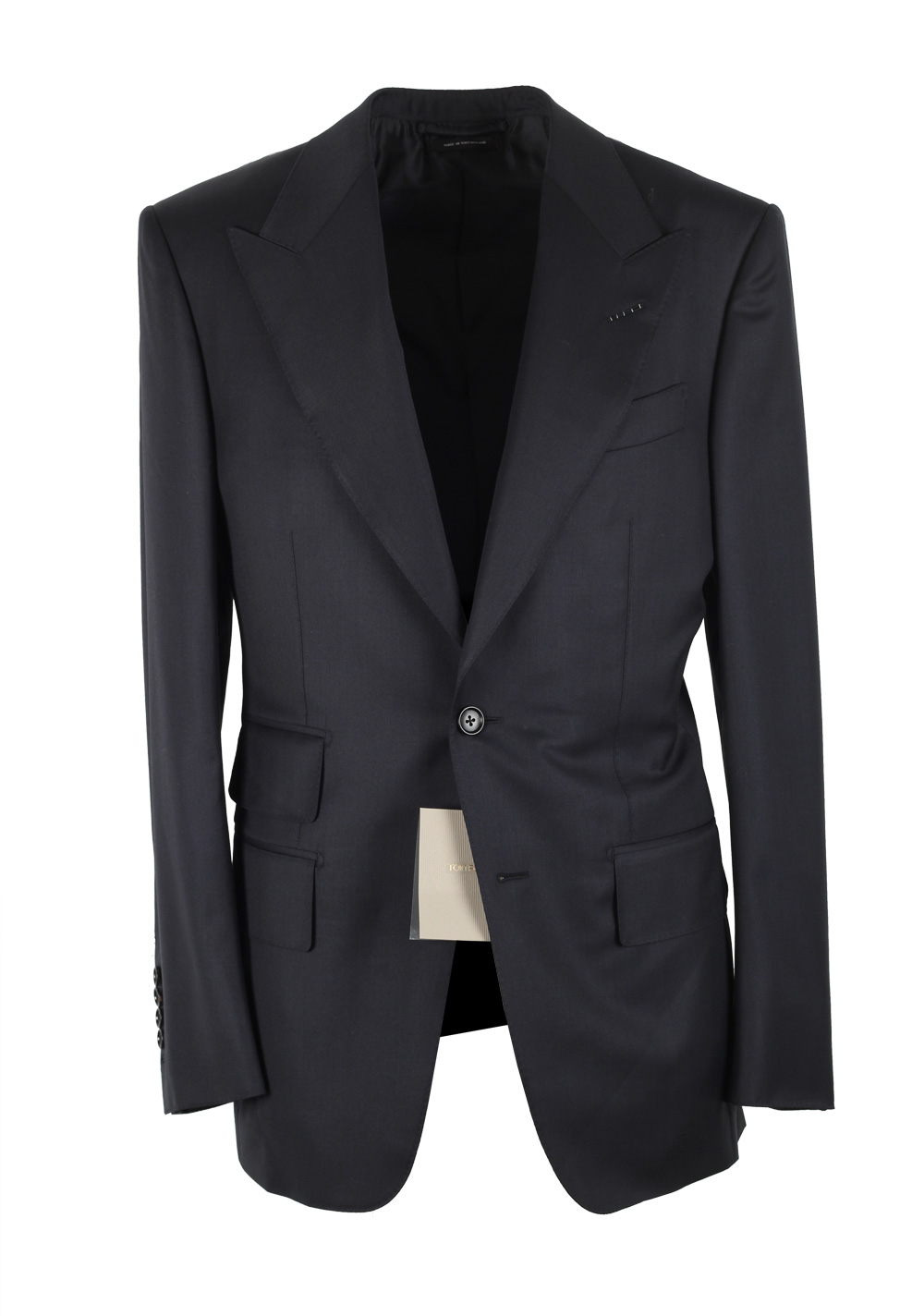 TOM FORD Windsor Solid Blue Suit Size 46 / 36R U.S. Wool Fit A | Costume Limité