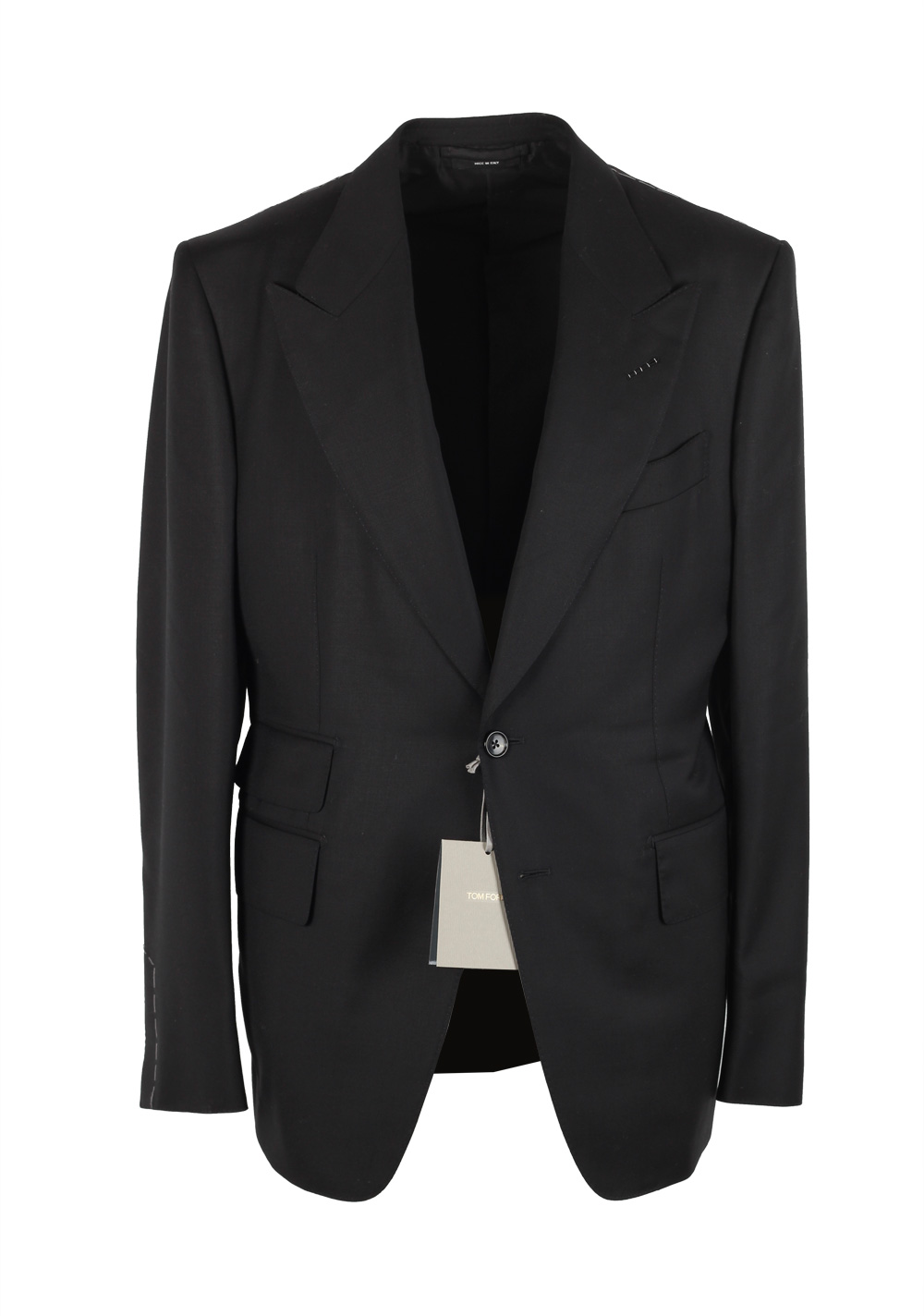 TOM FORD Shelton Solid Black Suit Size 50 / 40R . In Wool | Costume  Limité