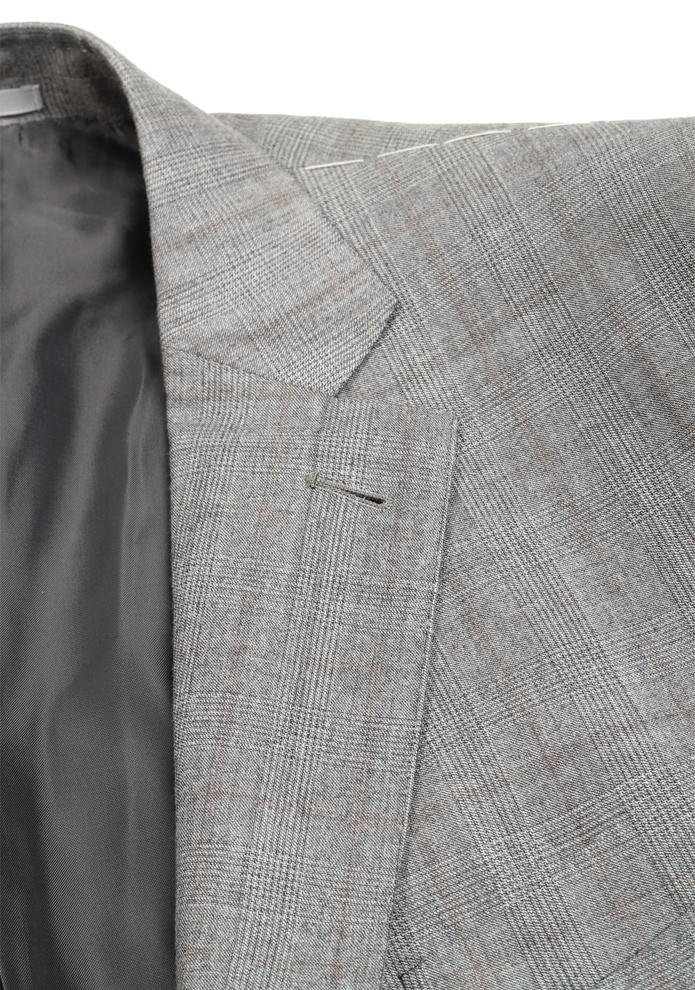 ZEGNA Milano Trofeo 600 Gray Checked Suit Size 58 / 48R U.S. | Costume ...