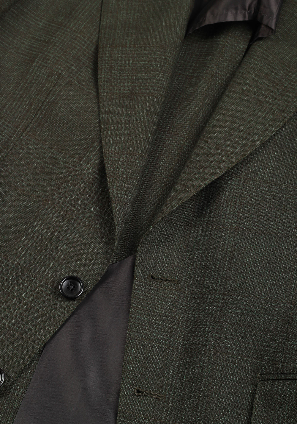 TOM FORD Shelton Green Checked Suit Size 48 / 38R U.S. | Costume Limité