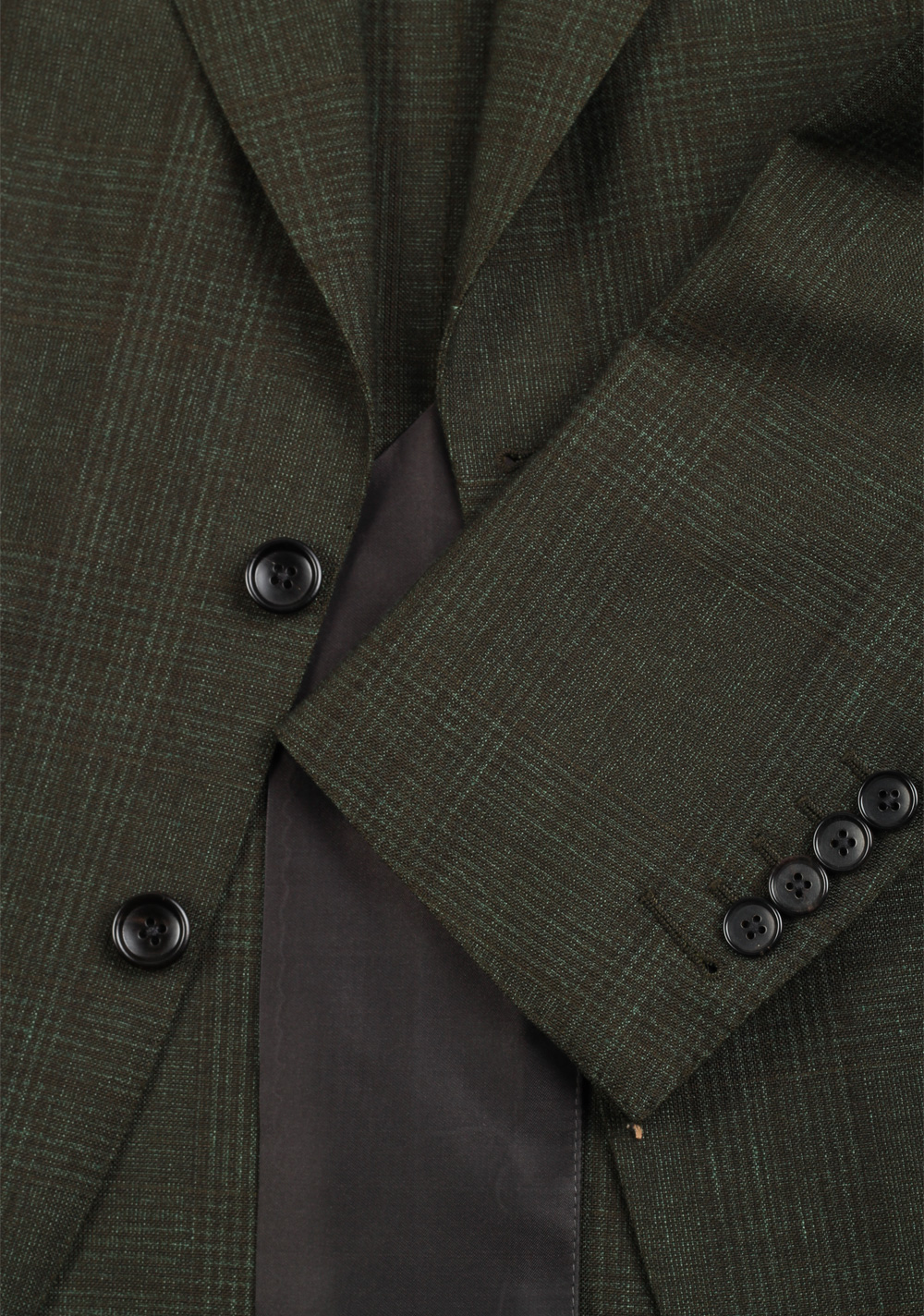 TOM FORD Shelton Green Checked Suit Size 48 / 38R U.S. | Costume Limité