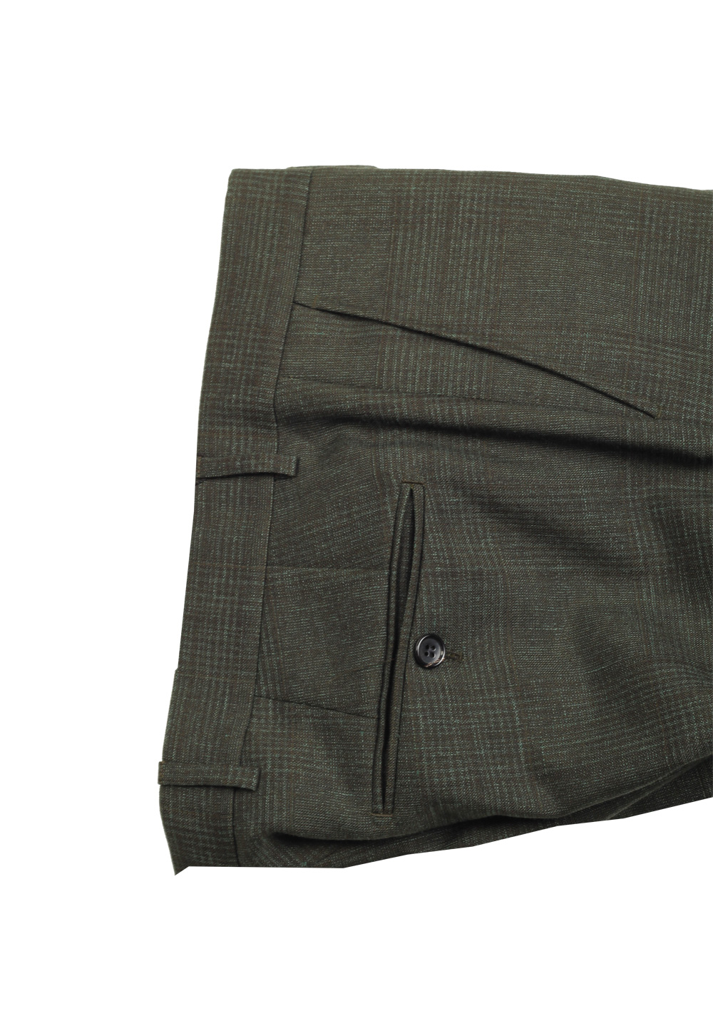 TOM FORD Shelton Green Checked Suit Size 48 / 38R U.S. | Costume Limité