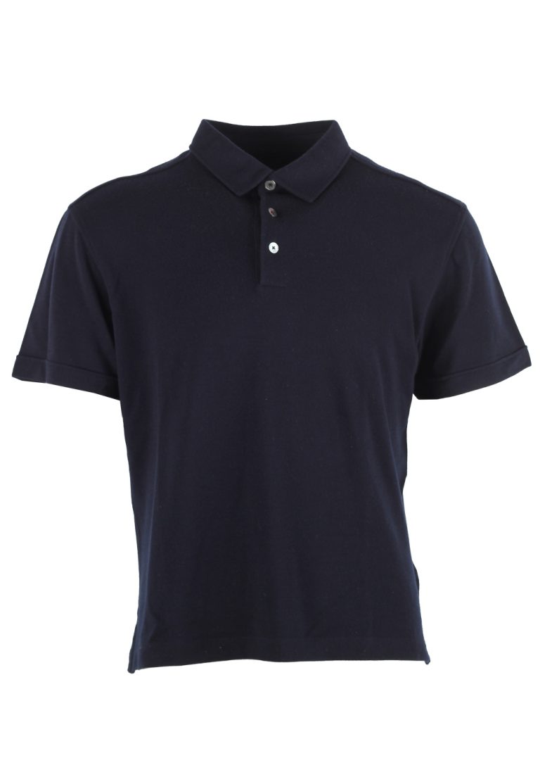 Zegna 12Milmil12 Blue Short Sleeve Polo Shirt Size 48 / 38R U.S. - thumbnail | Costume Limité