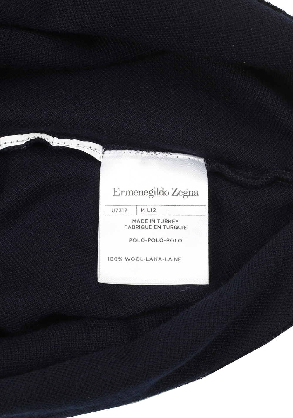 Zegna 12Milmil12 Blue Short Sleeve Polo Shirt Size 48 / 38R U.S. | Costume Limité