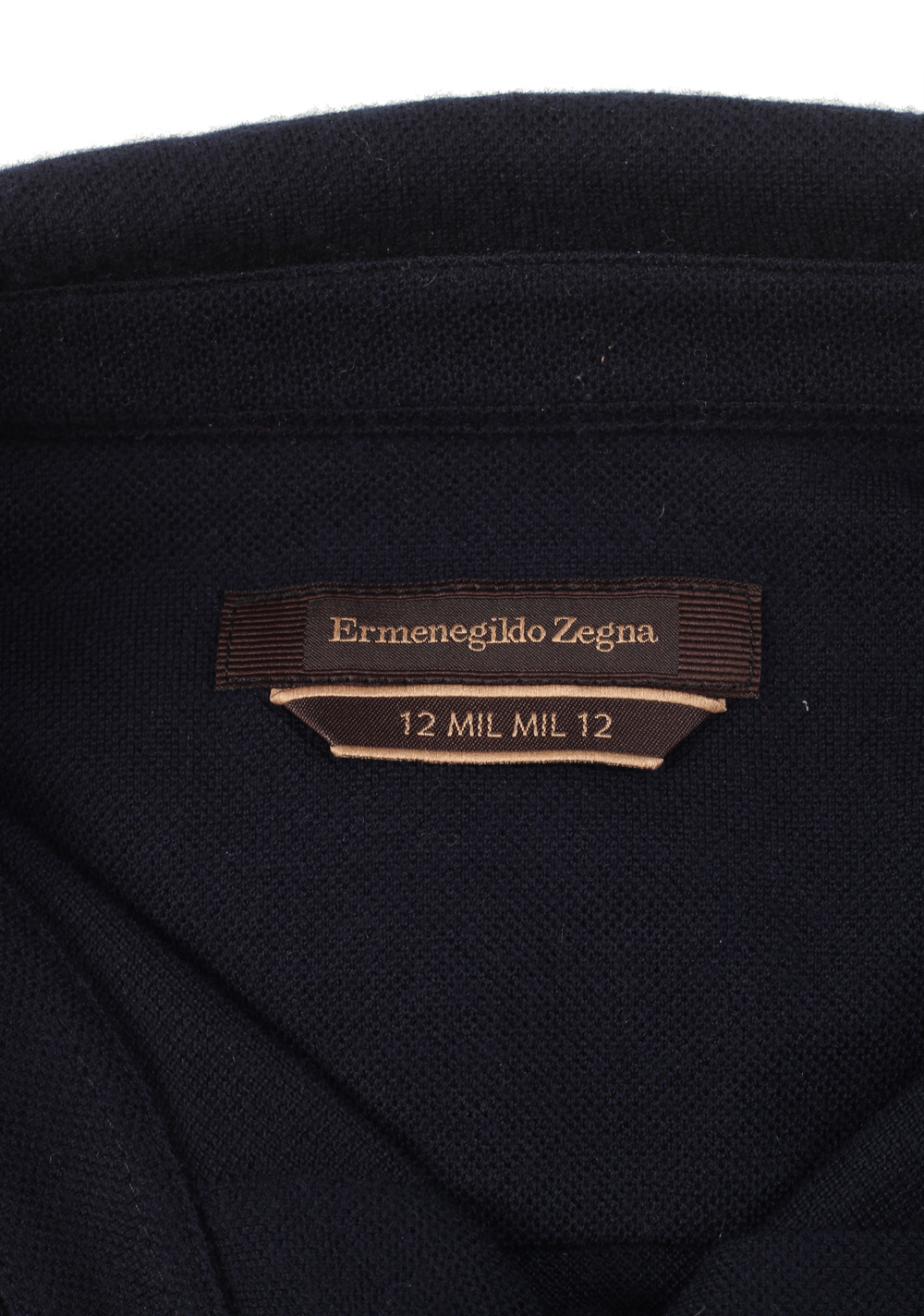 Zegna 12Milmil12 Blue Short Sleeve Polo Shirt Size 48 / 38R U.S. | Costume Limité