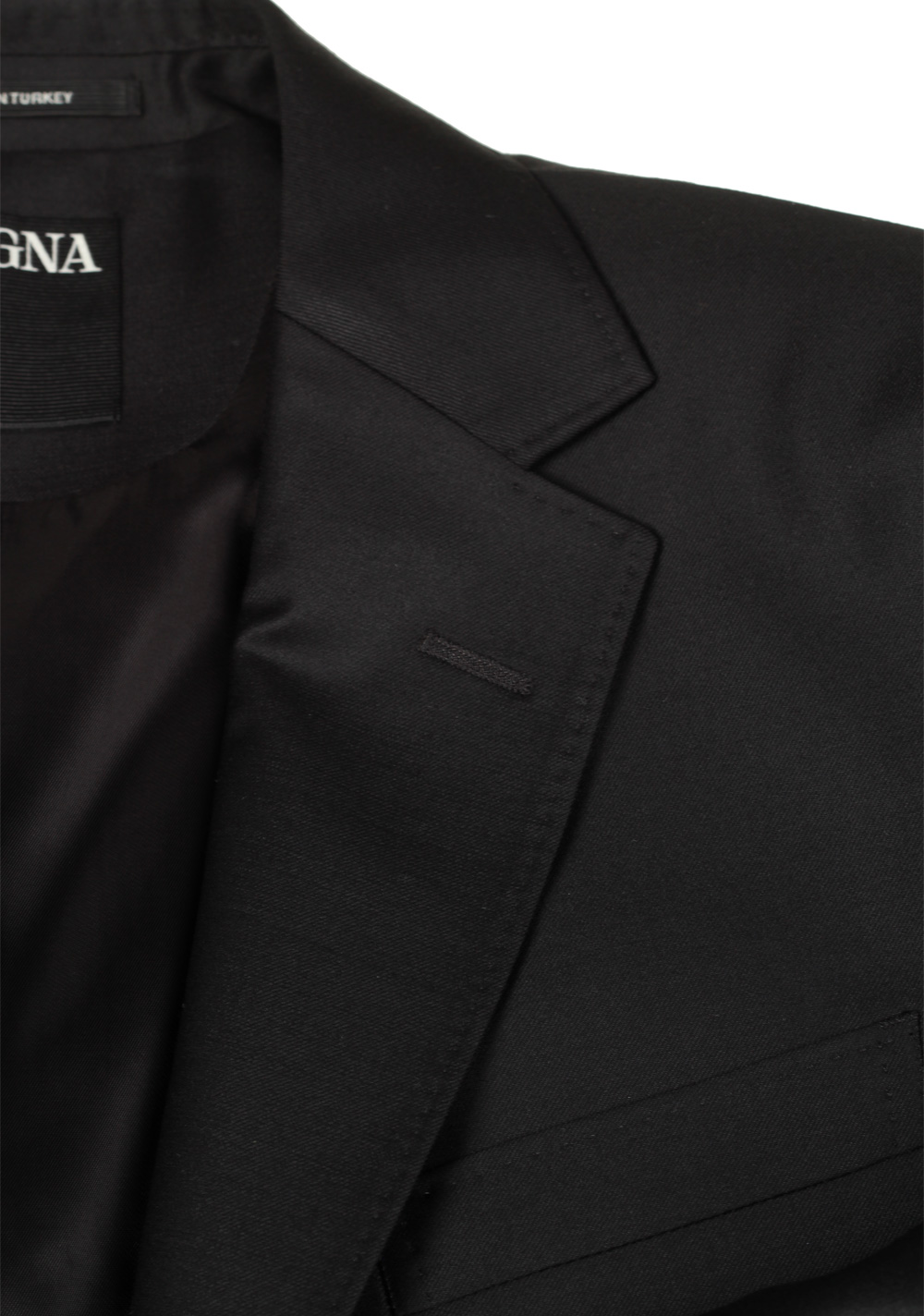 ZEGNA Signature Tailored Black Suit | Costume Limité