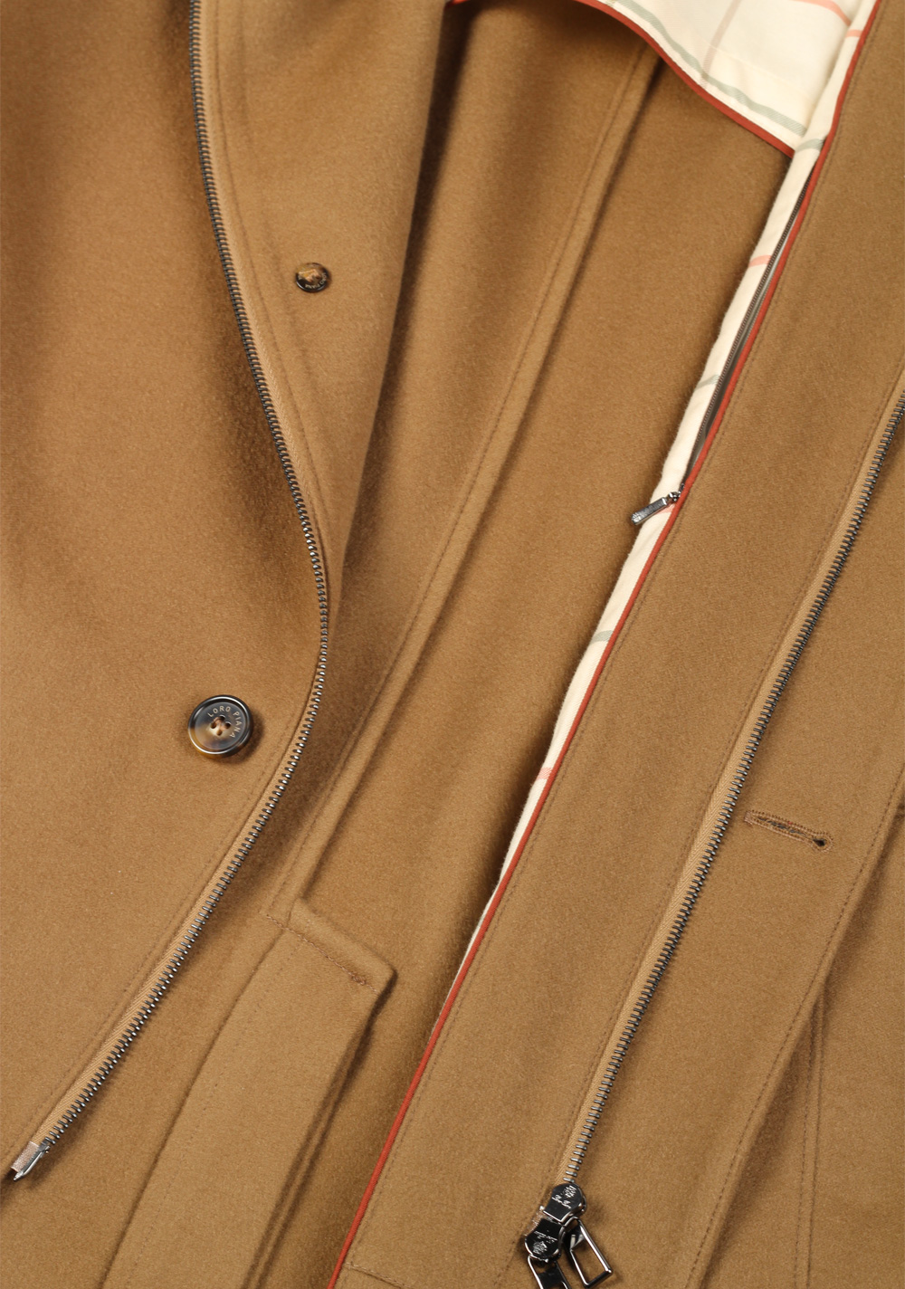 Loro Piana Beige Cashmere  Sebring Jacket Coat Size XXL / 58 / 48R U.S. | Costume Limité