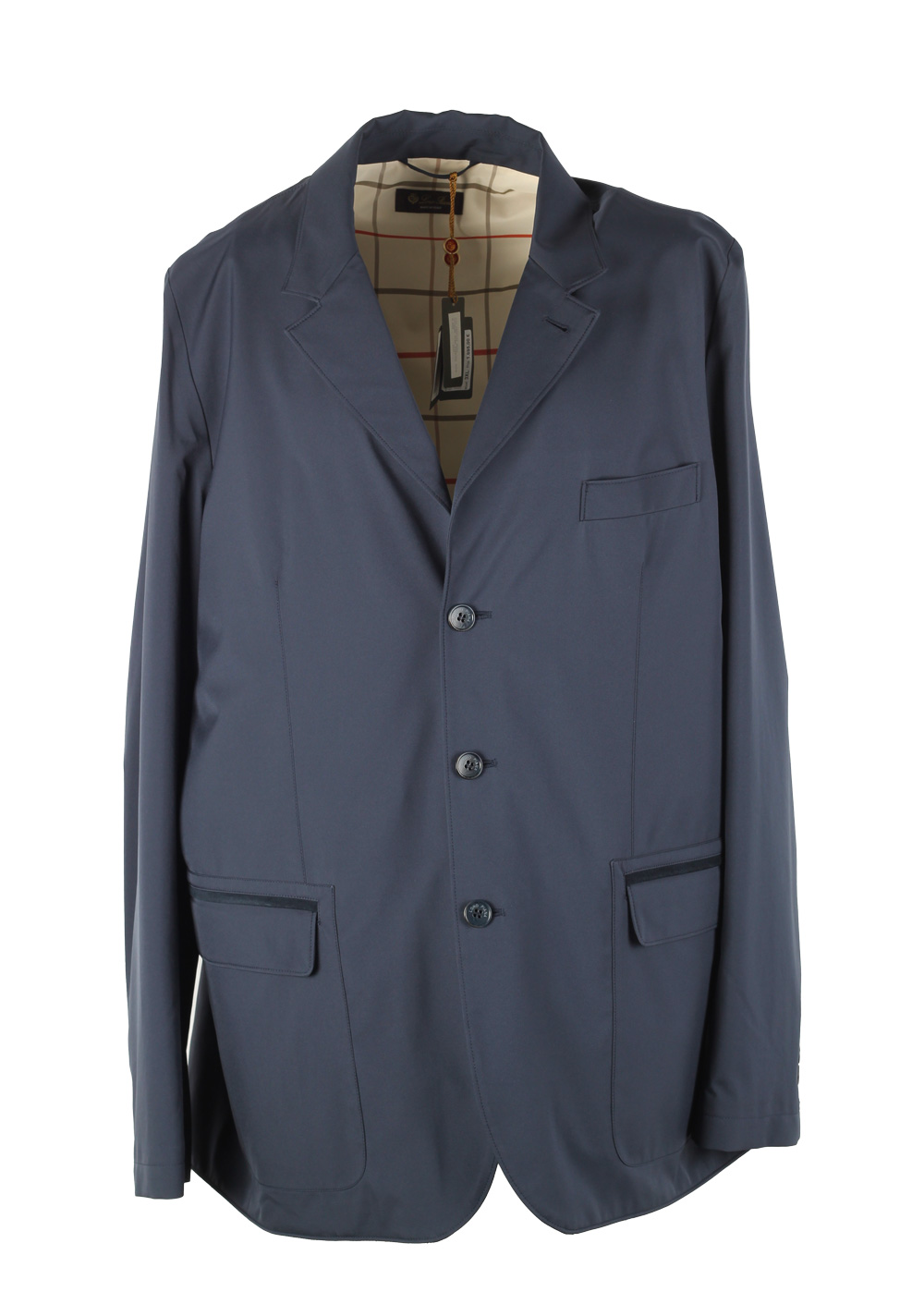 Loro Piana Blue Voyager Storm System Coat Size XXXL / 58 / 48R U.S. Outerwear | Costume Limité