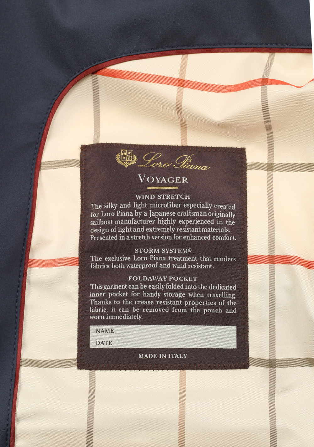 Loro Piana Blue Voyager Storm System Coat Size XXXL / 58 / 48R U.S. Outerwear | Costume Limité