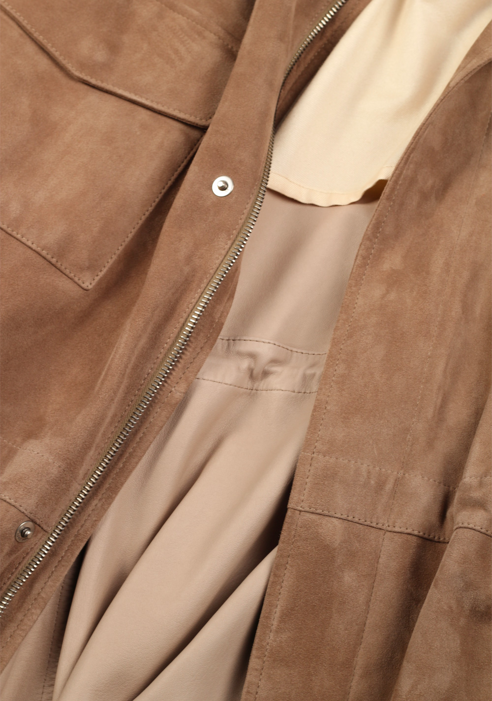 Loro Piana Brown Suede Traveller Jacket Coat | Costume Limité