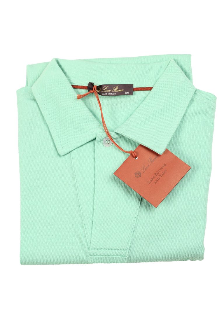Loro Piana Solid Turquoise Cotton Polo - thumbnail | Costume Limité