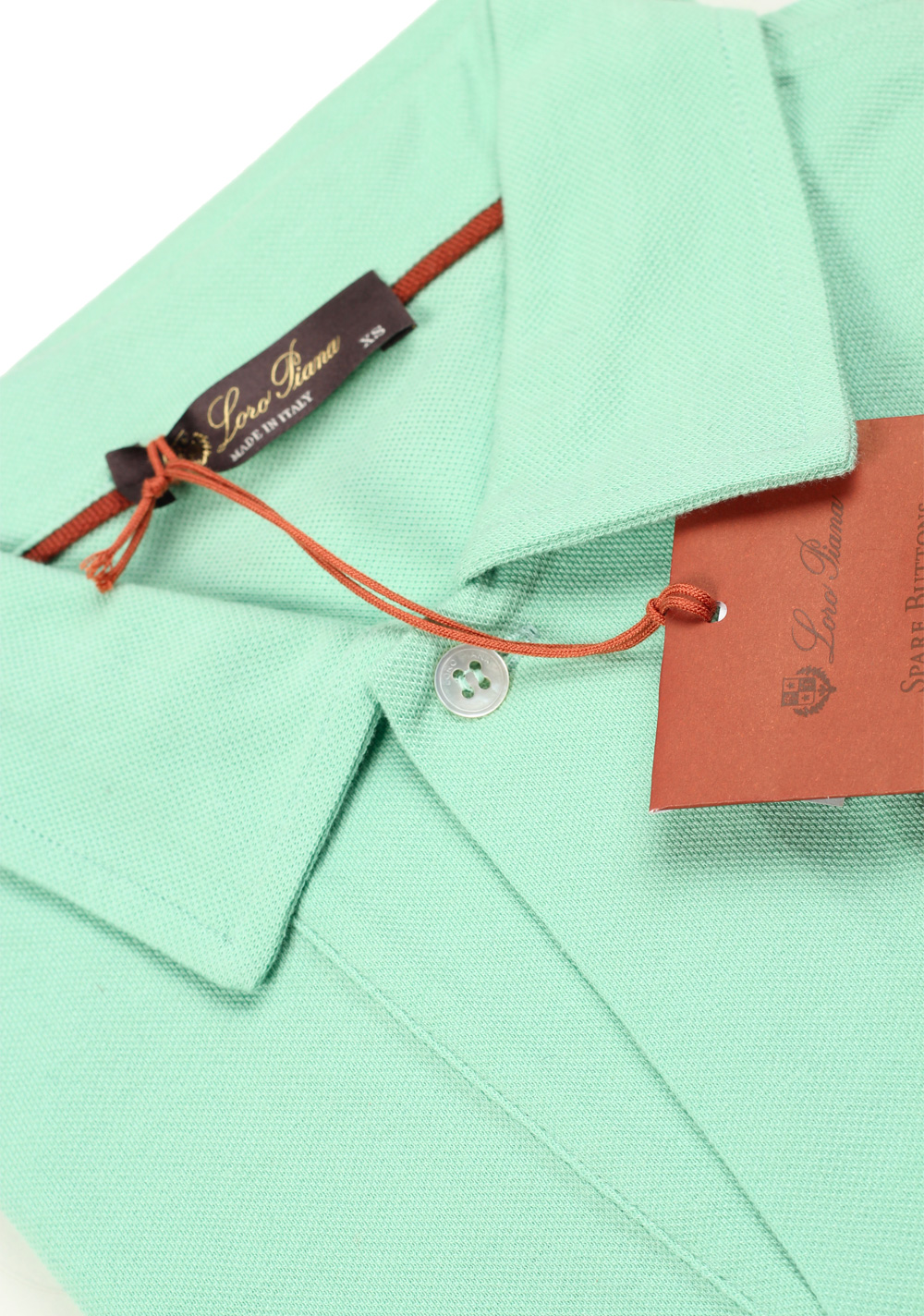 Loro Piana Solid Turquoise Cotton Polo | Costume Limité