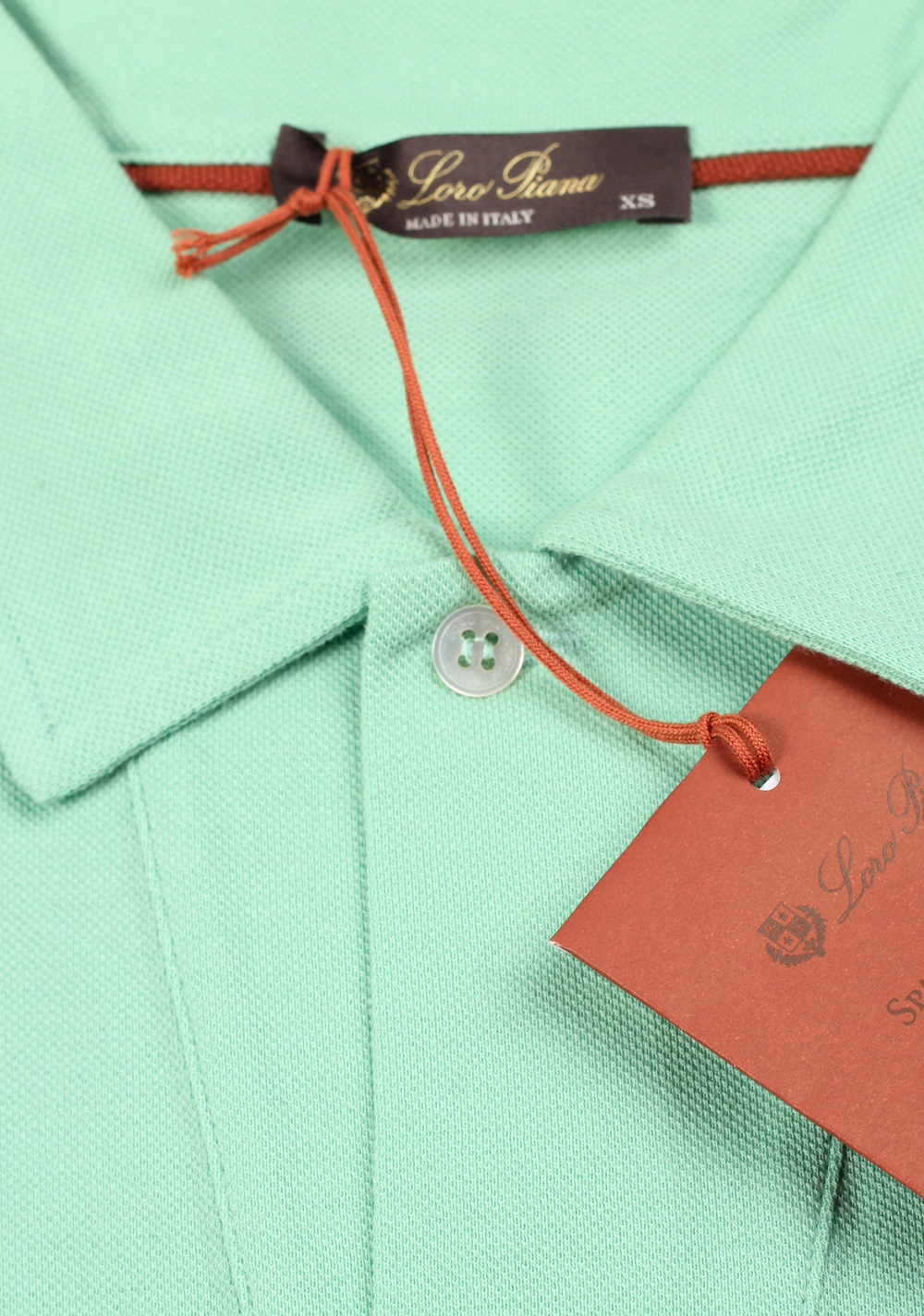 Loro Piana Solid Turquoise Cotton Polo | Costume Limité