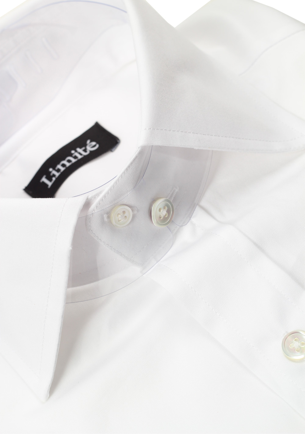 Limité Solid White Signature Shirt With French Cuffs | Costume Limité