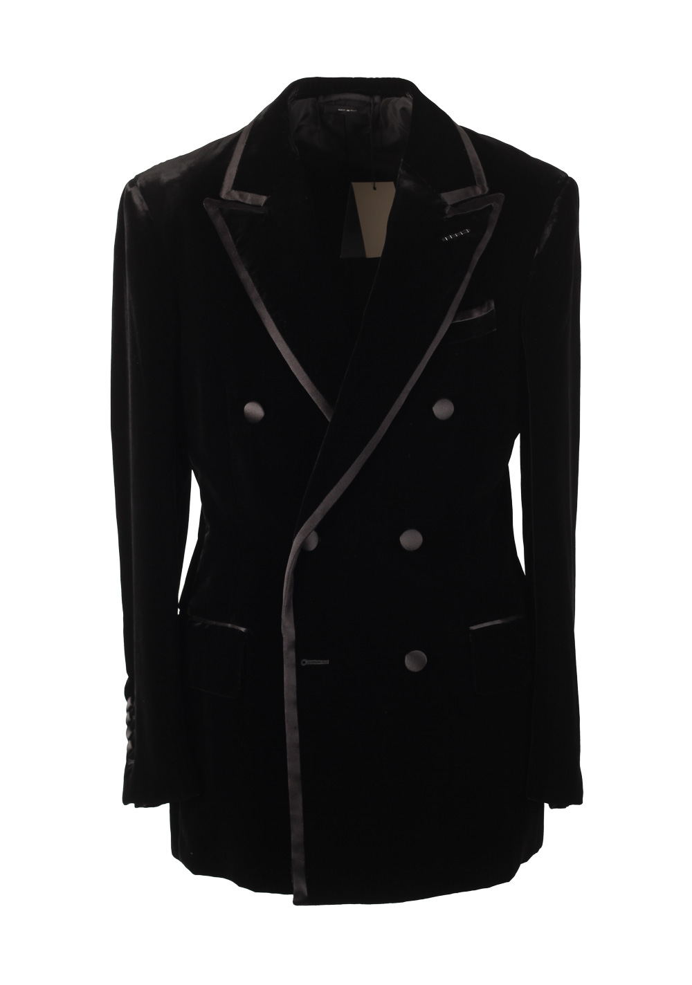 TOM FORD Cooper Black Velvet Tuxedo Smoking Suit Size 46 / 36R U.S. | Costume Limité