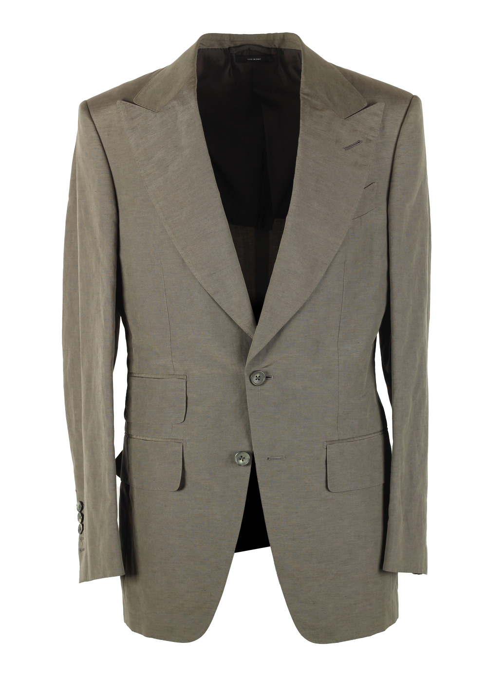 TOM FORD Atticus Grayish Green Sport Coat Size 46 / 36R U.S. | Costume Limité