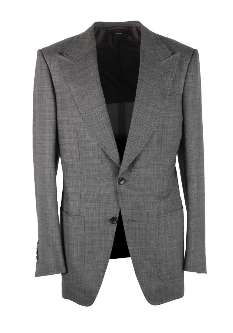 TOM FORD Atticus Gray Checked Sport Coat Size 46 / 36R U.S. - thumbnail | Costume Limité