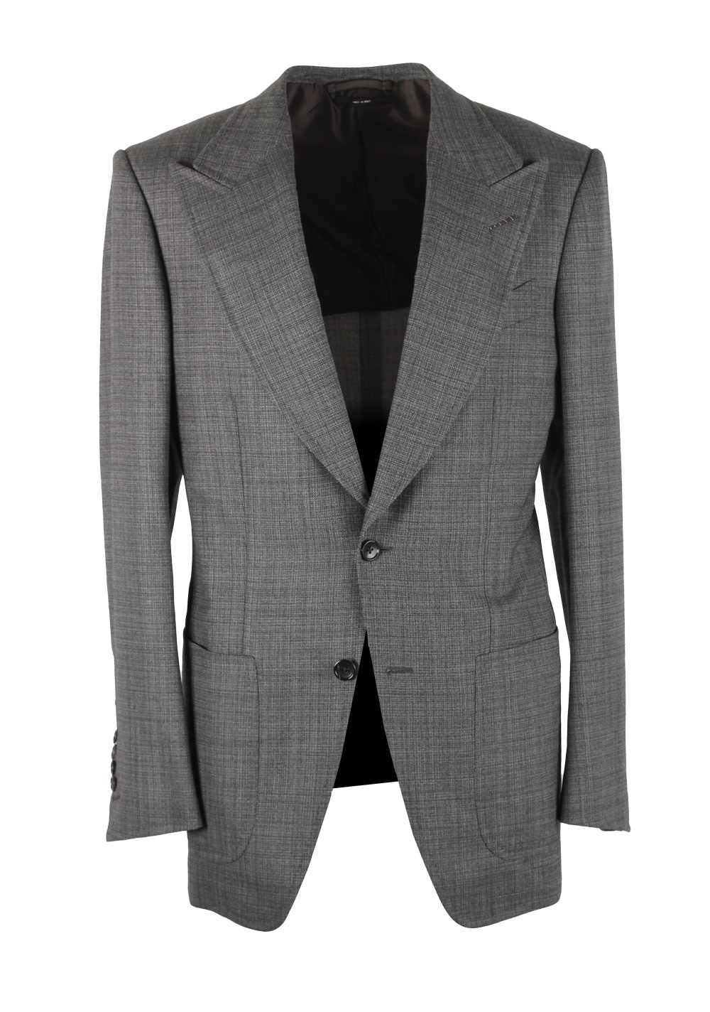 TOM FORD Atticus Gray Checked Sport Coat Size 46 / 36R U.S. | Costume Limité