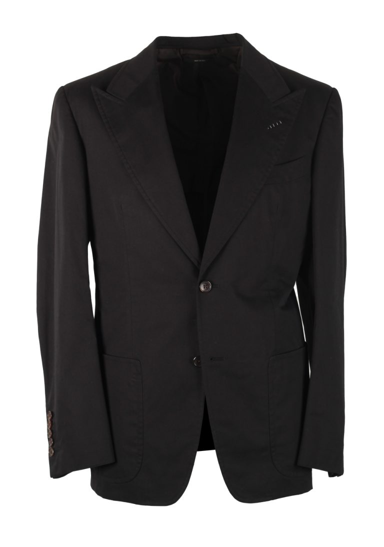 TOM FORD Spencer Black Suit Size 48 / 38R U.S. Wool Fit D - thumbnail | Costume Limité