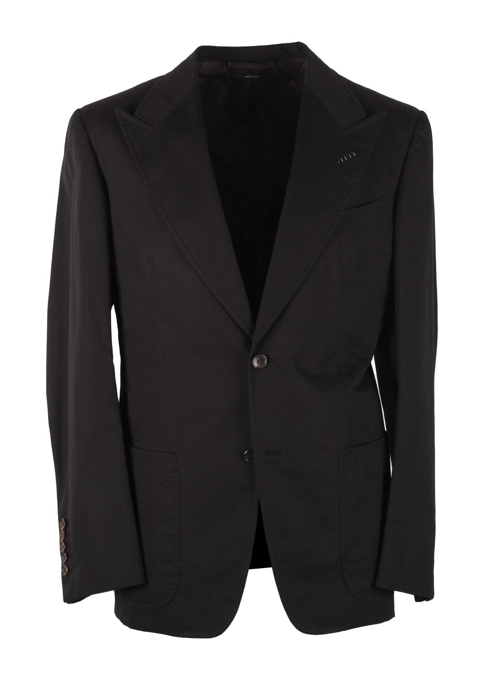 TOM FORD Spencer Black Suit Size 48 / 38R U.S. Wool Fit D | Costume Limité