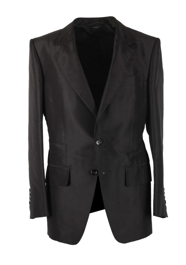 TOM FORD Atticus Black Silk Suit Size 46 / 36R U.S. - thumbnail | Costume Limité