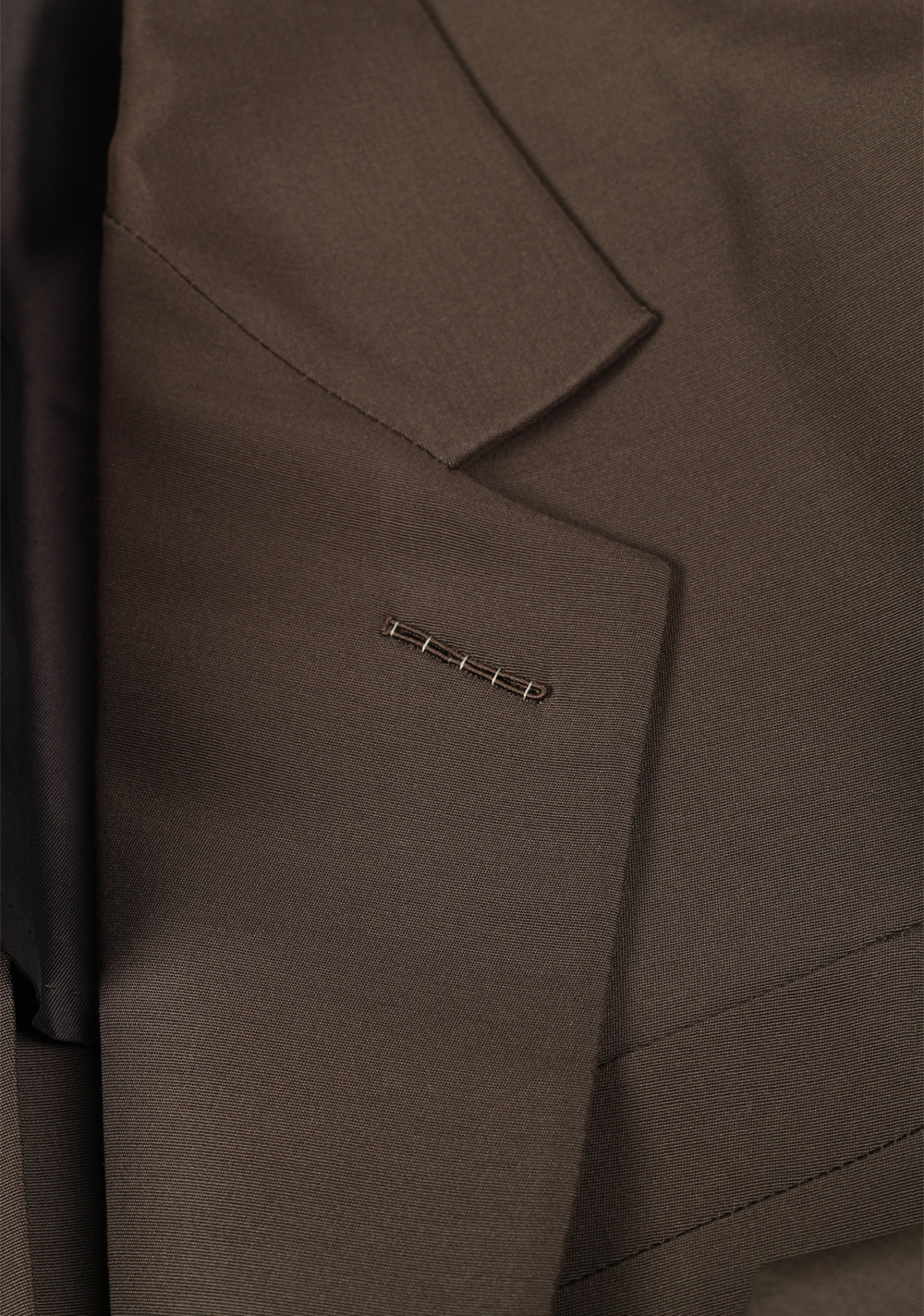 TOM FORD New Spencer Solid Grayish Brown Suit Size 46 / 36R U.S. | Costume Limité