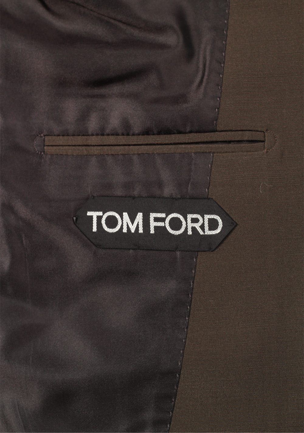 TOM FORD New Spencer Solid Grayish Brown Suit Size 46 / 36R U.S. | Costume Limité