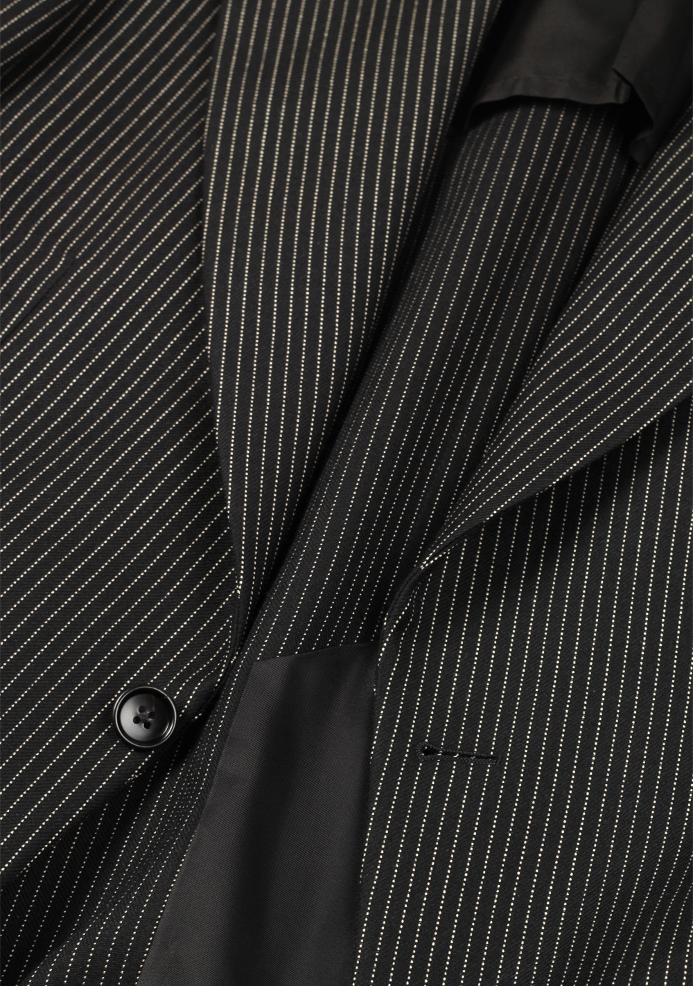 TOM FORD Cooper Striped Black Sport Coat Size 46 / 36R U.S. | Costume Limité