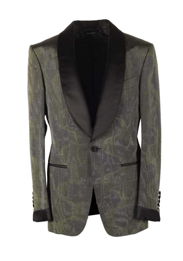 TOM FORD Atticus Green Tuxedo Dinner Jacket Size 46 / 36R U.S. - thumbnail | Costume Limité