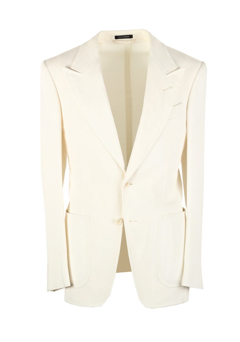 TOM FORD Atticus Off White Sport Coat Size 46 / 36R U.S. - thumbnail | Costume Limité