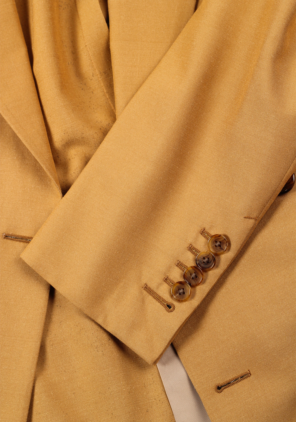 TOM FORD Shelton Beige Silk Double breasted Sport Coat Size 46 / 36R U.S. | Costume Limité