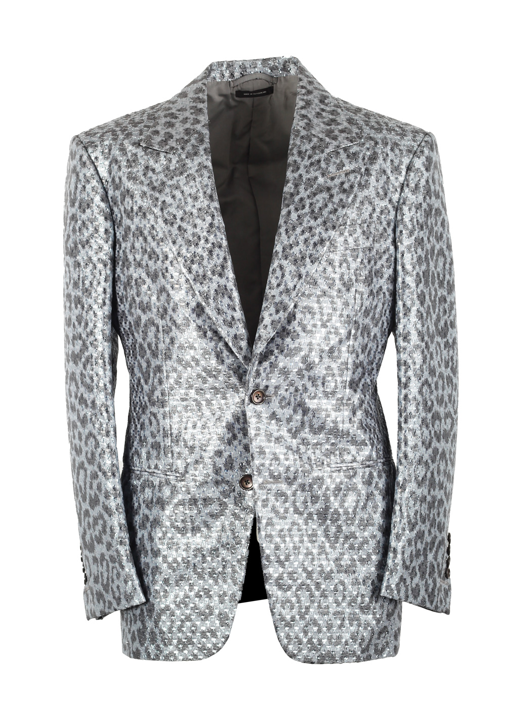 TOM FORD Cooper Silver Tuxedo Dinner Jacket Size 46 / 36R U.S. | Costume Limité