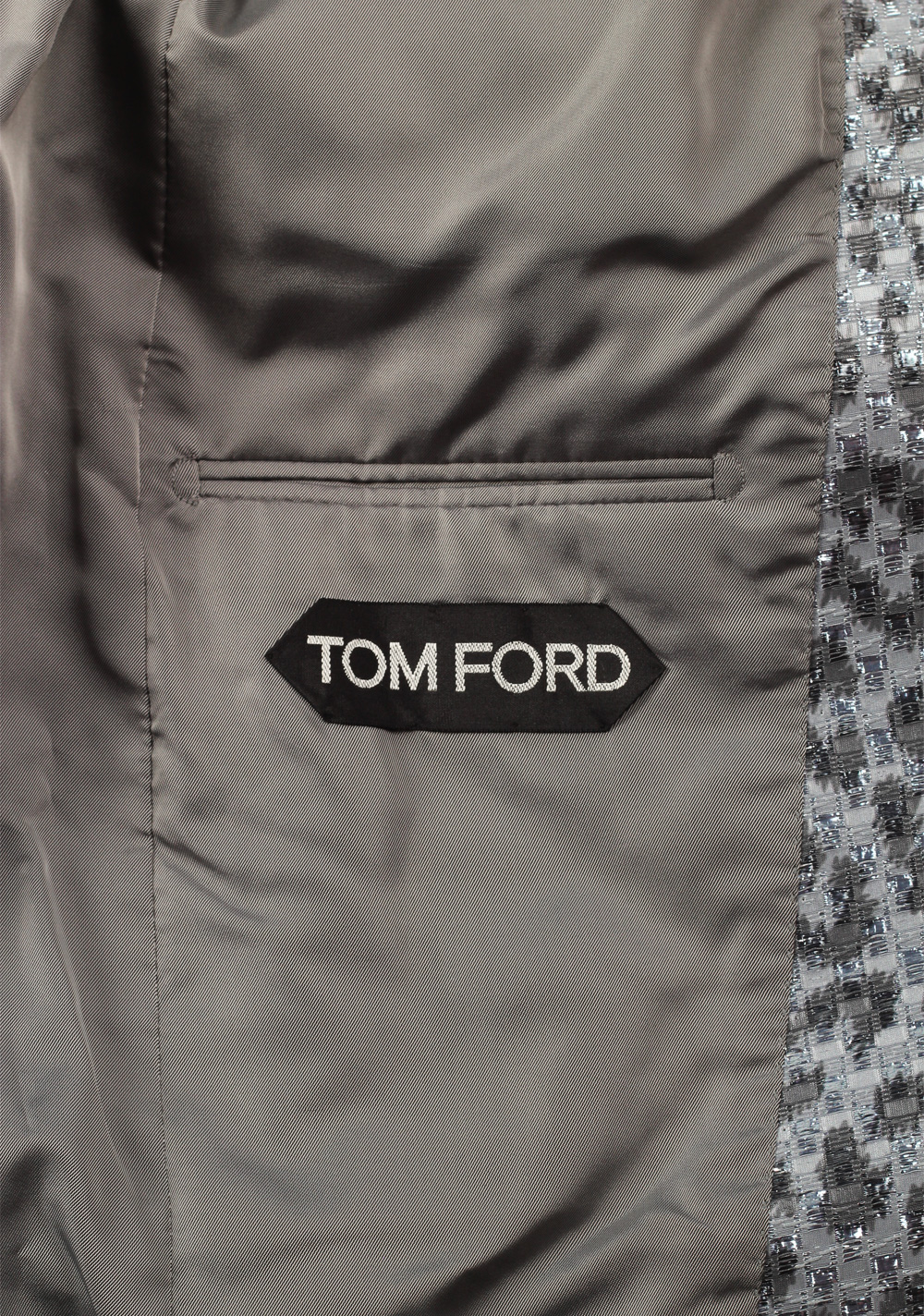 TOM FORD Cooper Silver Tuxedo Dinner Jacket Size 46 / 36R U.S. | Costume Limité