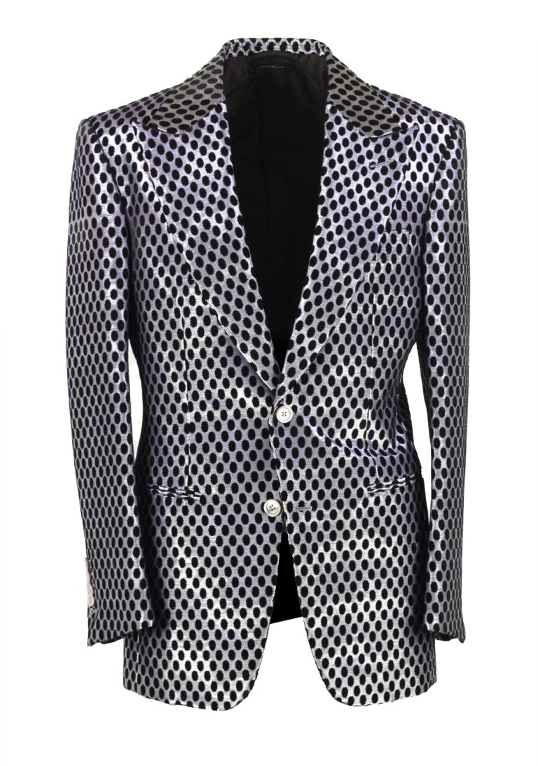 TOM FORD New Spencer Black Silver Sport Coat Size 46 / 36R U.S. - thumbnail | Costume Limité