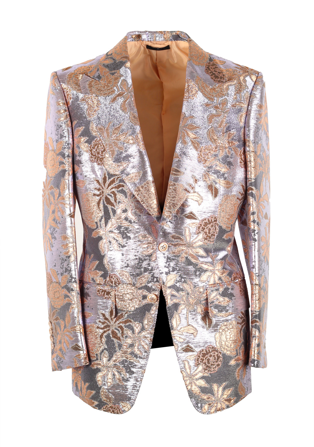 TOM FORD Atticus Purple Gold Floral Sport Coat Size 46 / 36R U.S. | Costume Limité