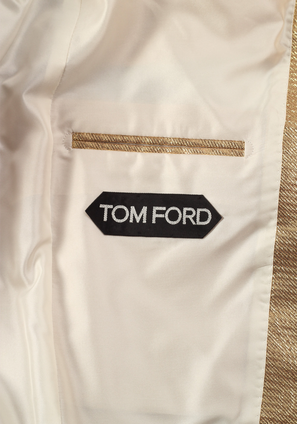 TOM FORD Atticus Gold Sport Coat Size 46 / 36R U.S. | Costume Limité