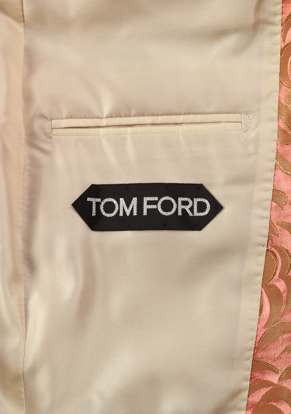 TOM FORD New Spencer Salmon Floral Sport Coat Size 46 / 36R U.S. | Costume Limité