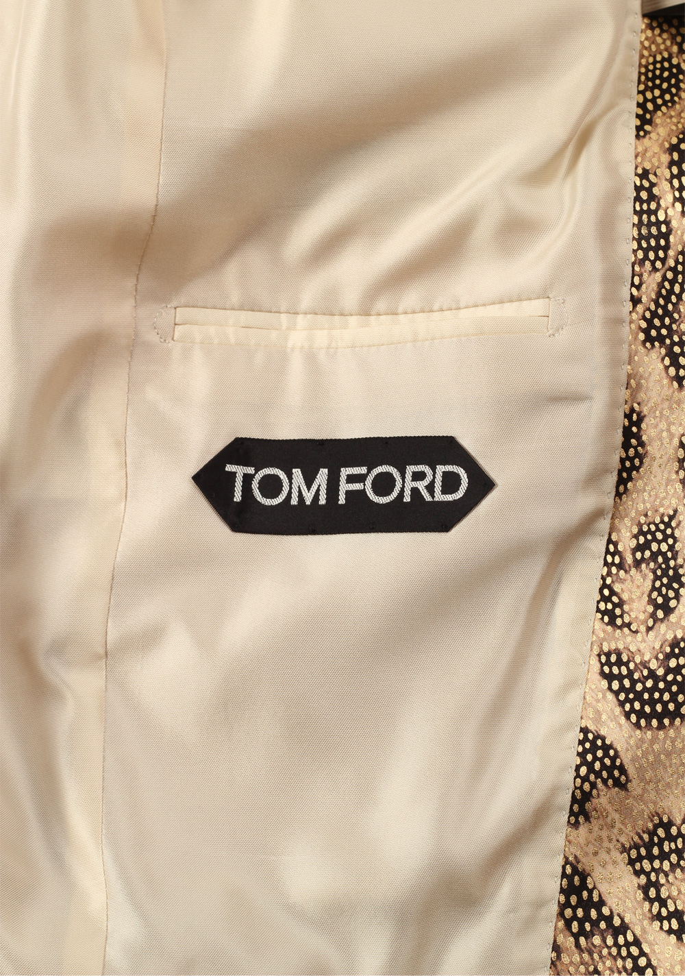 TOM FORD Atticus Gold Black Tuxedo Dinner Jacket Size 46 / 36R U.S. | Costume Limité