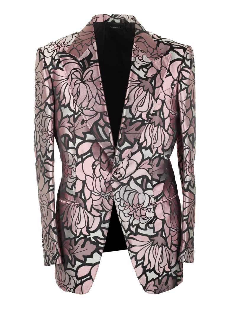 TOM FORD Lamè Lily Floral Atticus Cocktail Dinner Jacket Size 46 / 36R - thumbnail | Costume Limité