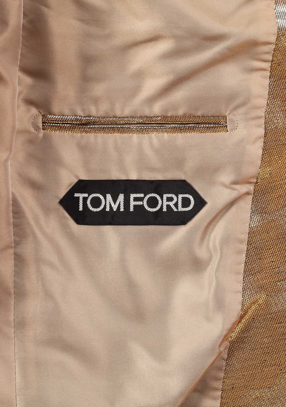 TOM FORD Atticus Gold Sport Coat Size 46 / 36R U.S. | Costume Limité