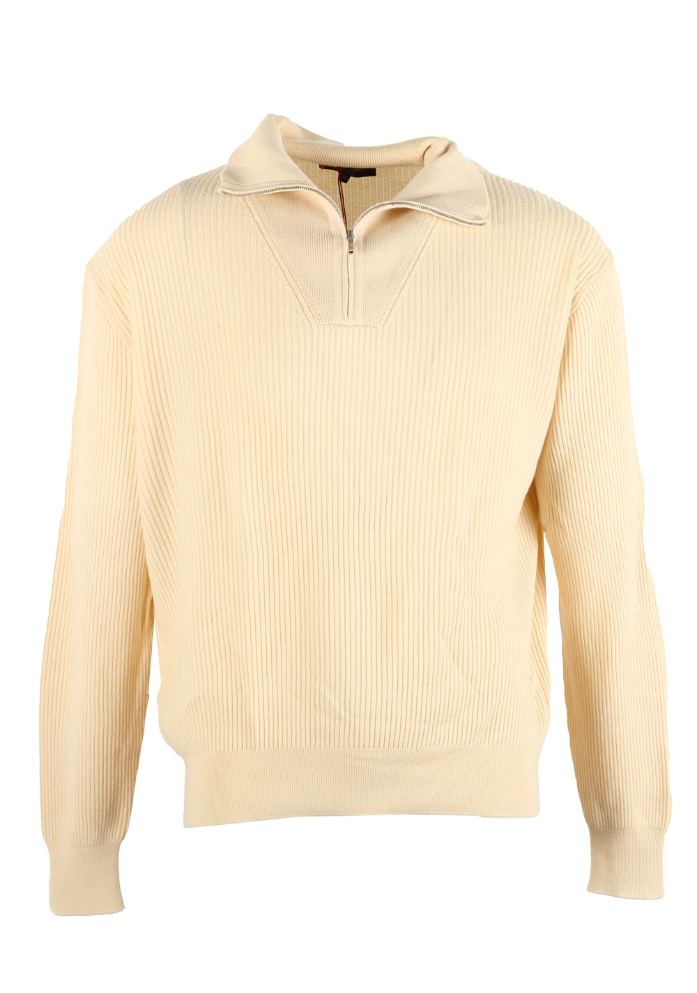 Loro Piana Off White Half Funnel Neck Cashmere Silk Sweater | Costume Limité