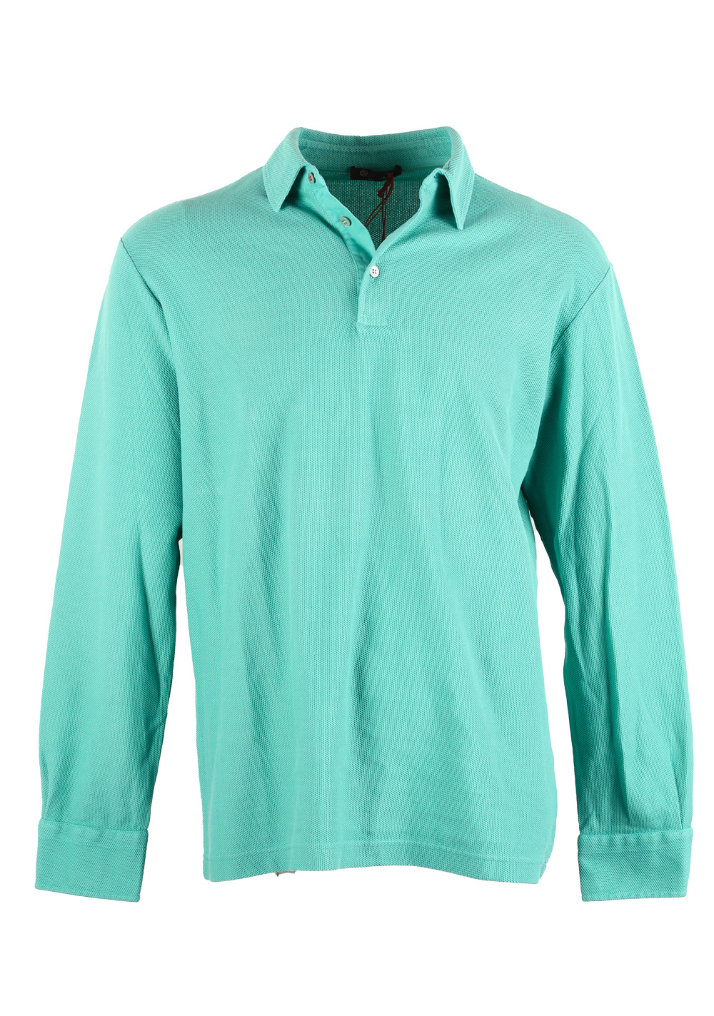 Loro Piana Long Sleeve Mint Green Polo Size XL / 54 IT / 44R U.S. | Costume Limité