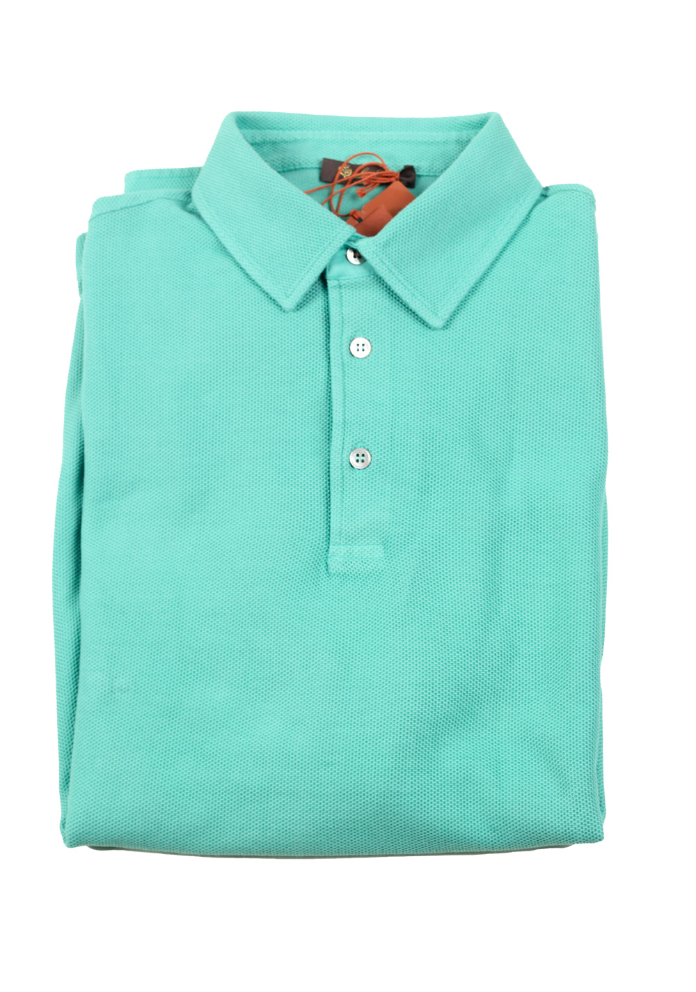 Loro Piana Long Sleeve Mint Green Polo Size XL / 54 IT / 44R U.S. | Costume Limité