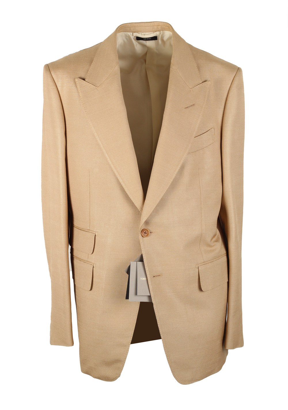 TOM FORD Shelton Silk Beige Suit Size 54 / 44R U.S.