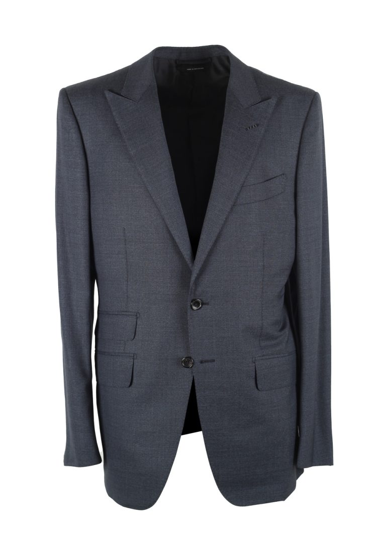 TOM FORD O’Connor Checked Blue Suit Size 52 / 42R U.S. In Wool Fit Y - thumbnail | Costume Limité